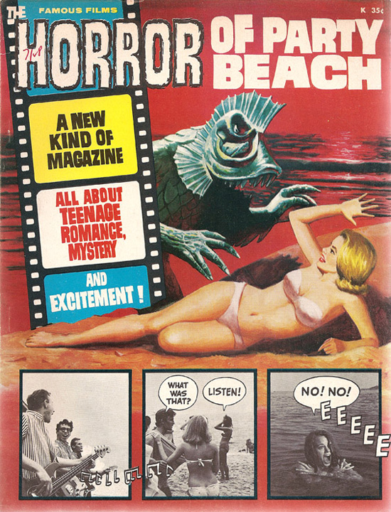 1964 Horror of Party Beach Comic cover